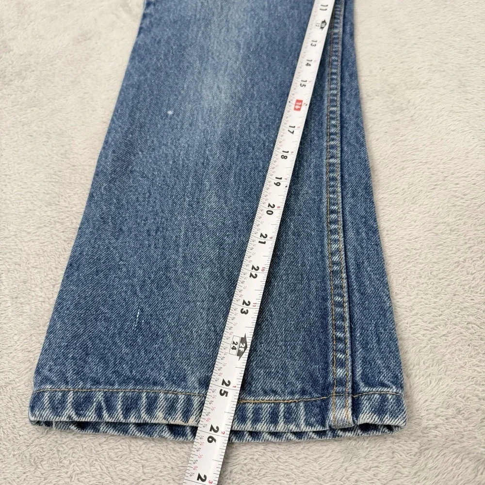 Vintage Levis 517 Jeans Mens 32x26 Blue Denim Orange Tab Bootcut 90s USA